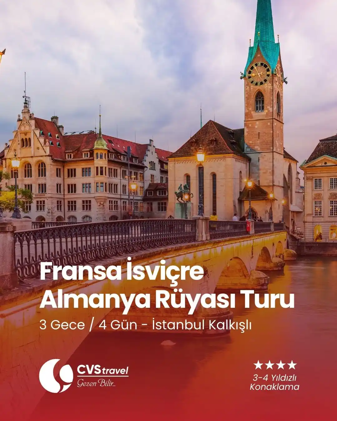 Fransa İsviçre Almanya Rüyası Turu