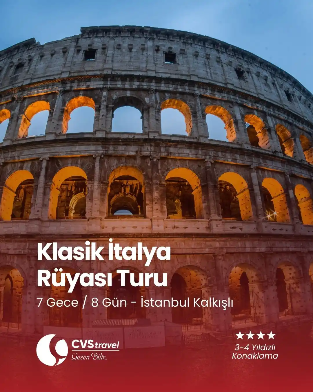 Klasik İtalya Rüyası Turu
